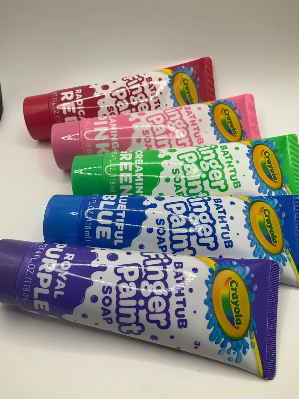 NEW CRAYOLA 5pc Kids Bathtub Finger Paint Soap Set 4oz Each | Bath Playtime Fun